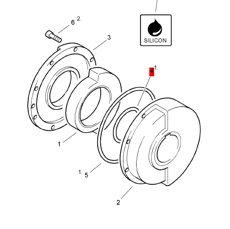 BOMAG sealing ring part number 06222133