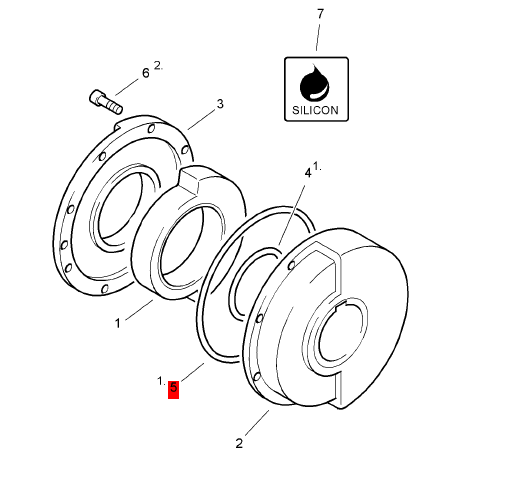 BOMAG sealing ring part number 06222853