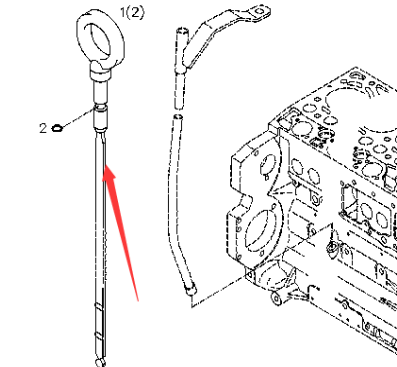 BOMAG oil dipstick part number 05718203