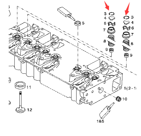 BOMAG cylinder head assembly part number 05718497