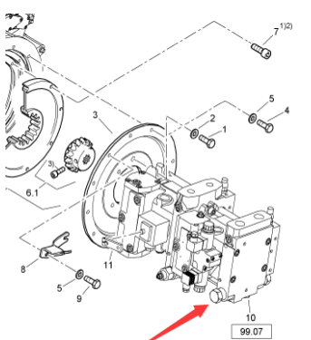 BOMAG dual plunger pump part number 05802594