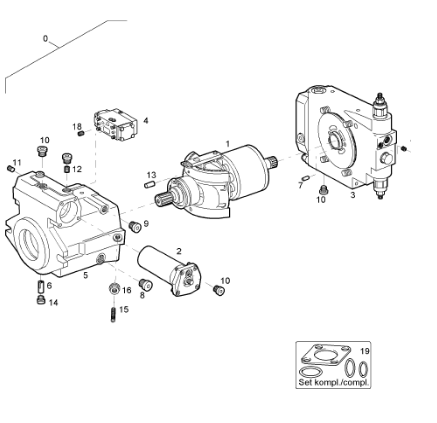 BOMAG walking pump assembly part number 05546921