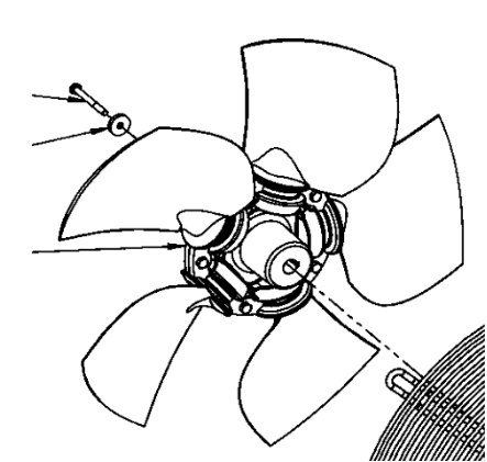 DYNAPAC paver cooling fan part number 390607