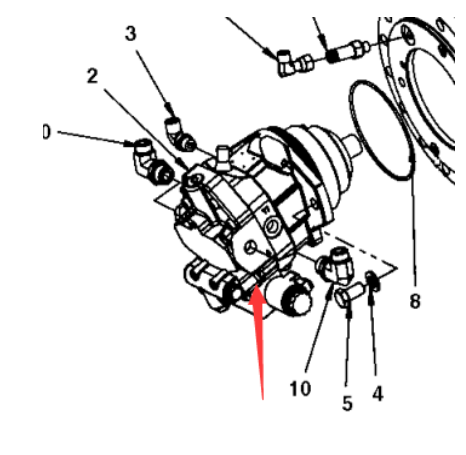 DYNAPAC roller walking motor part number 390603