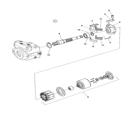 DYNAPAC walking hydraulic pump part number 4812155785