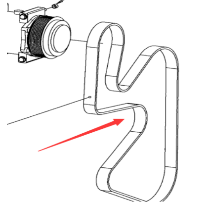 DYNAPAC air conditioning belt part number 391622