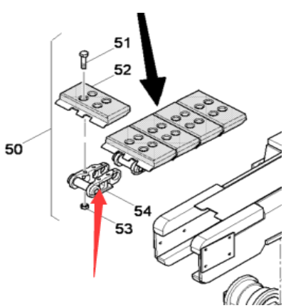DYNAPAC Chain Rail Joint Part Number 4812034940