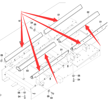 DYNAPAC scraper large chain protection part number 4812028403