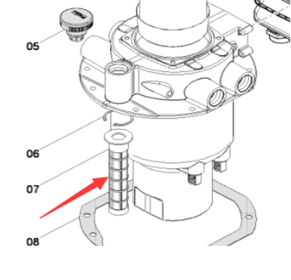 DYNAPAC paver accessories filter screen part number 4812037283