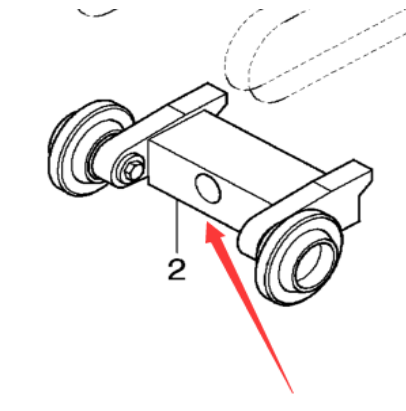 DYNAPAC scraper large chain front tensioner part number 758-05106