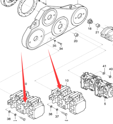 DYNAPAC double plunger pump part number 967045559
