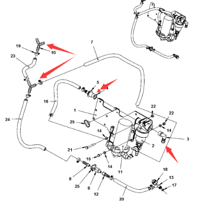 DYNAPAC water filter joint part number 4700792777