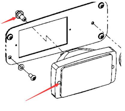 DYNAPAC Headlight Assembly Part Number 902227