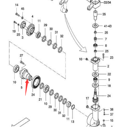 Dynapac Spiral Feeder Spline Part Number D756183218