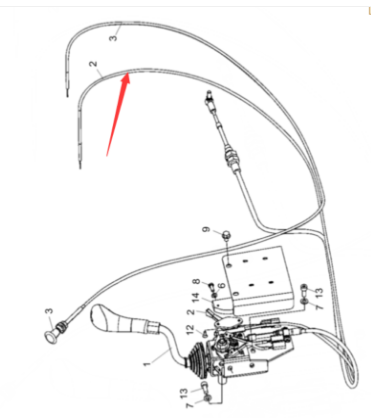 Dynapac throttle cable part number 4812111858