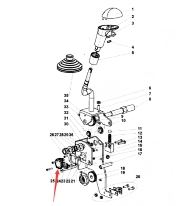 Dynapac walking position sensor part number 4812156490