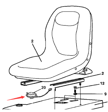 Dynapac seat switch part number 4700379635