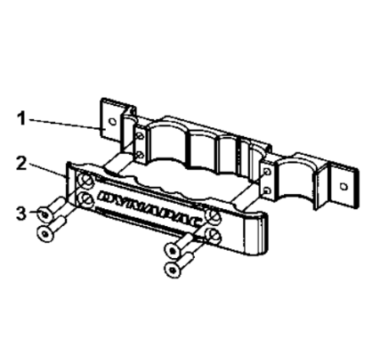 Dynapac pipe clamp part number 4700395428