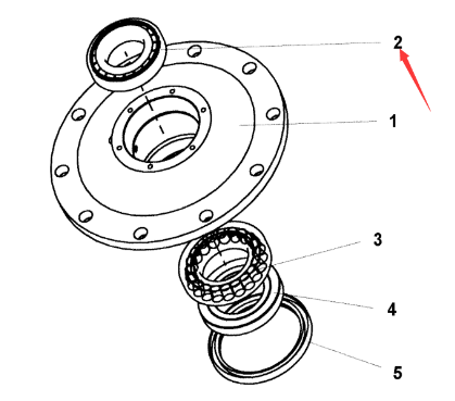 Dynapac wheel hub bearing part number 4700116009