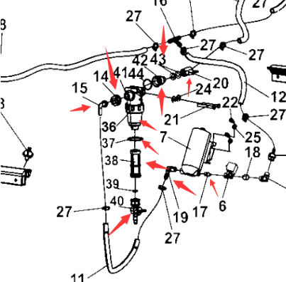 Dynapac sprinkler pump assembly part number 4812111325