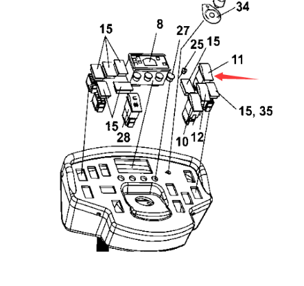 Dynapac sprinkler switch part number 4700791579