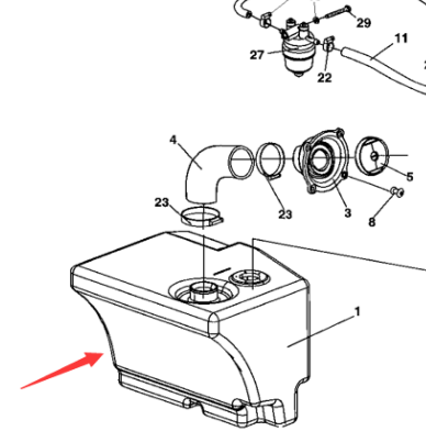 Dynapac diesel tank part number 4700387279