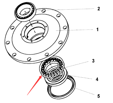 Dynapac wheel hub bearing part number 4700116016