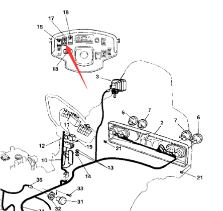Dynapac running light switch part number 4700791583