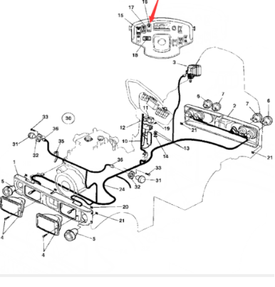 Dynapac hazard flasher switch part number 4700791584