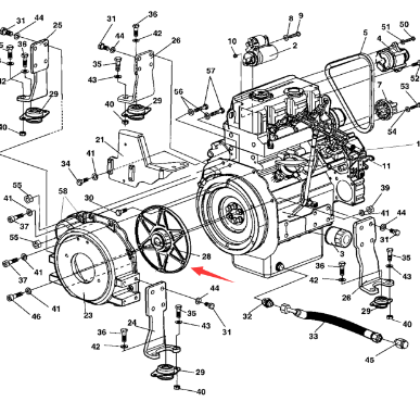 Dynapac flywheel connecting plate part number 4700357002