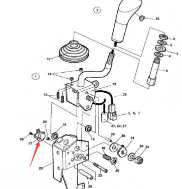 Dynapac walking position sensor part number: 4700391382