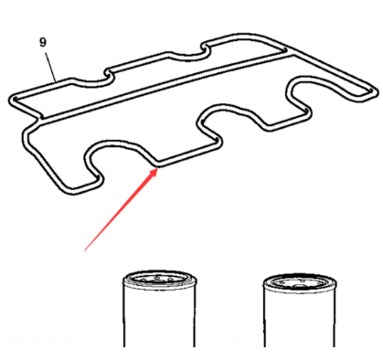 Dynapac valve cover gasket part number 4812156261