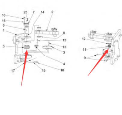 Dynapac intermediate hinge bearing part number 4812125392