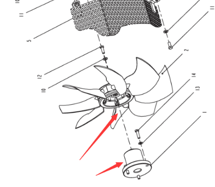 Dynapac fan part number 4812105704