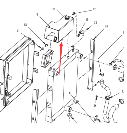 Dynapac expansion tank part number 4812105896