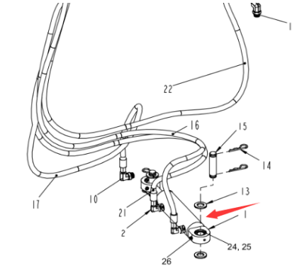 Dynapac steering cylinder part number 4812105584