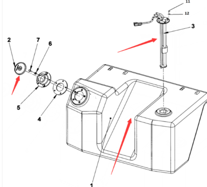 Dynapac diesel tank part number 4812105891