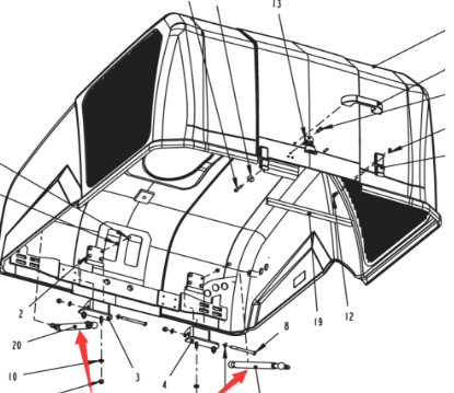 Dynapac engine hood gas spring part number 4812106252
