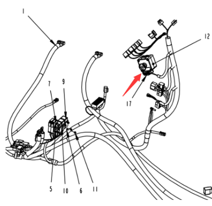 Dynapac emergency stop switch part number 4812105501