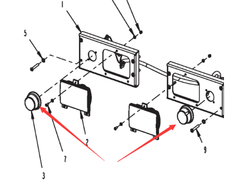 Dynapac turn signal part number 4812105975