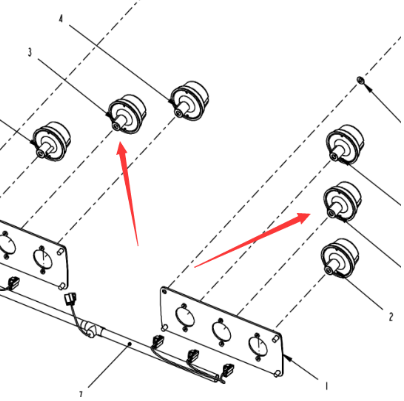 Dynapac Rear Tail Light Part Number 4812105977