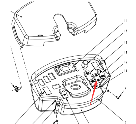 Dynapac vibration shutdown switch part number 4811000347