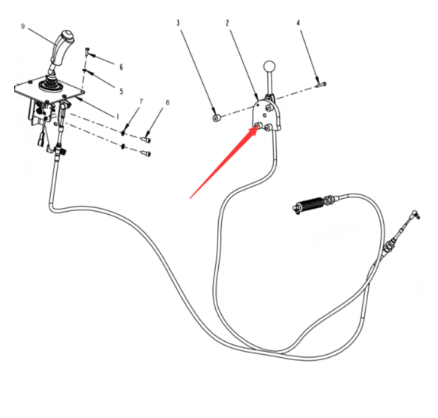 Dynapac throttle cable part number 4812105956