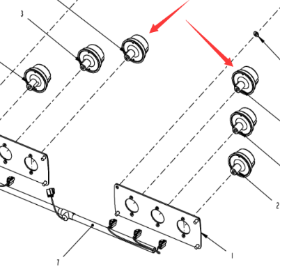 Dynapac reversing light part number 4812105978