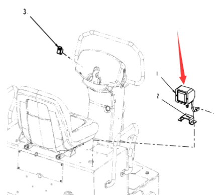 Dynapac rear headlight part number 4812104317