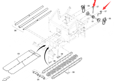 Dynapac Material Level Conveyor Part Number 4812030487