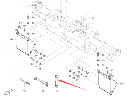 Dynapac slot top nut key part number 4812010417