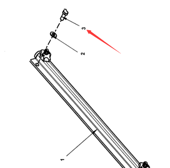 Dynapac fastening bolt part number 4700500028