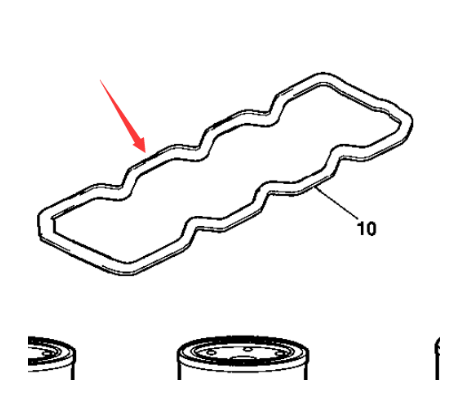 Dynapac valve cover gasket part number 4700945760