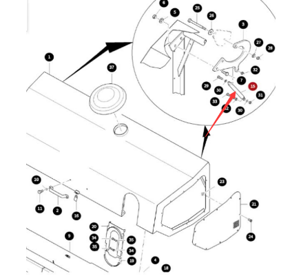 Dynapac leaf spring with air cushion part number D930220853